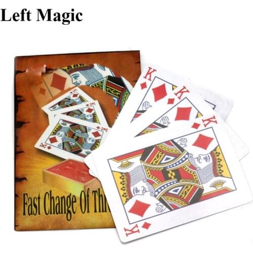 Fast change of three king magic tricks props magic toys - three K change stage street close-up magic props C2108