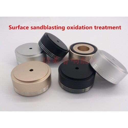 Silver black gold Diameter 49mm Height 22mm Aluminum audio amplifier Speaker machine feet Shock absorber feet
