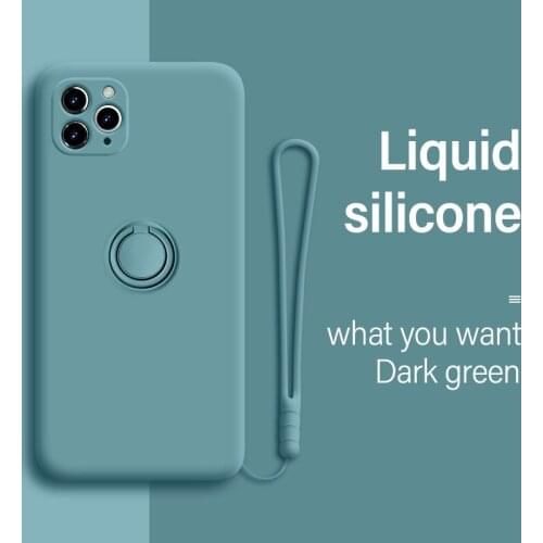 Ultra-thin Silicone Magnetic Holder Phone Case For iPhone 11 Pro SE XS max XR XS X 8 7 6s 6 Plus Stand Finger Ring Bracket Cover