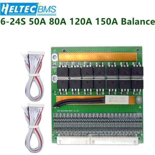 6-24S BMS 60V 72V 86V Lipo iron phosphate/Lifep04 50A 80A 120A 150A high current battery protection board Same Port
