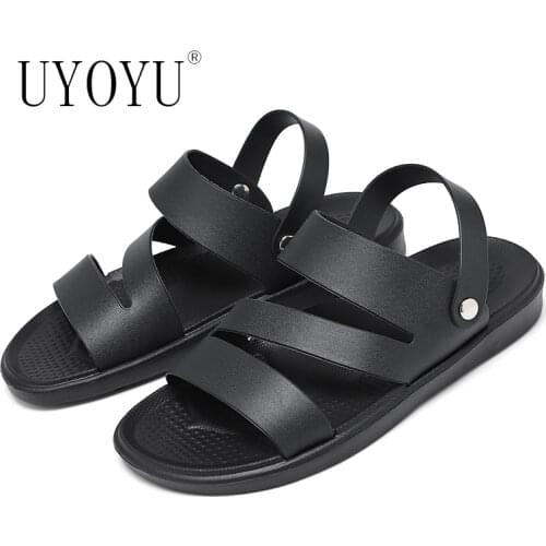 UYOYU Men's Leather Sandals