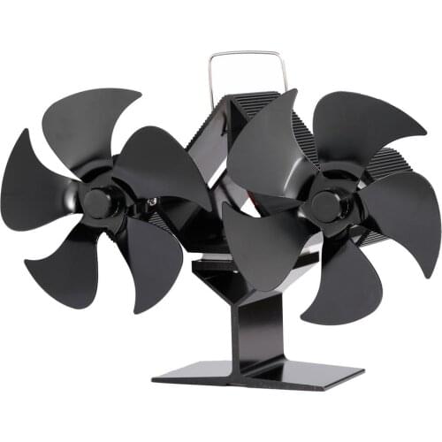 10-page Fireplace Fan Winter Indoor Heating Fan Thermal Power Heating Stove Fan Fireplace Fan Wood Stove Fireplace Fan Heating