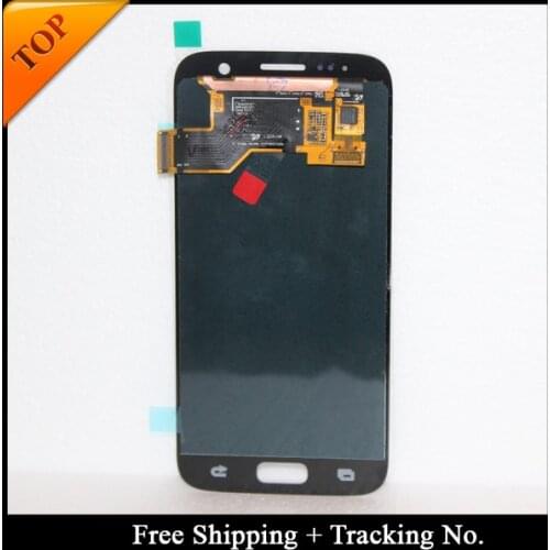 100% tested Super AMOLED LCD For Samsung S7 LCD G930F Display LCD Screen Touch Digitizer Assembly S7 LCD Screen G930A G930F