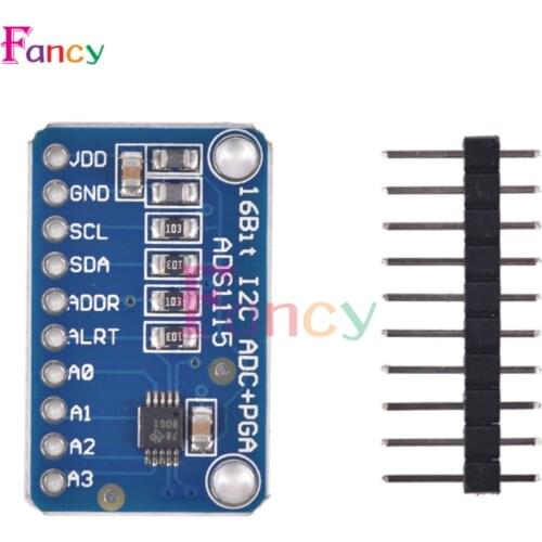 16 Bit I2C ADS1115 Module ADC 4 Channel With Pro Gain Amplifier RPi Development Board