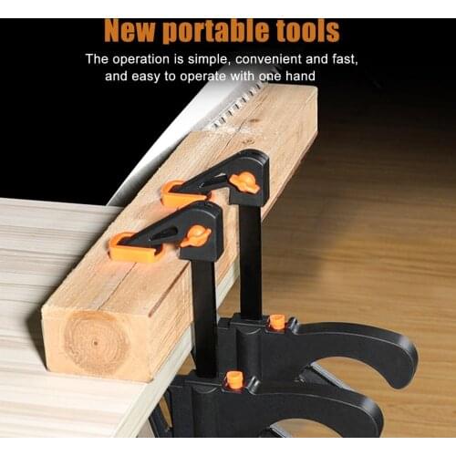 4-inch F-type Woodworking Clamps Heavy-duty Clips Clamp Fixture Fastening Tools for Mobile Phone Tablet Glued LCD Screen Repair