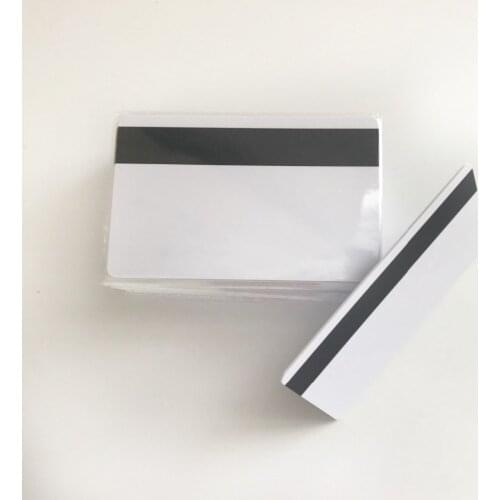 500pcs/lot credit card size blank Plastic Inkjet PVC Card with 1/2'' HiCo 3-Track Magnetic Stripe for Canon/Espon printers