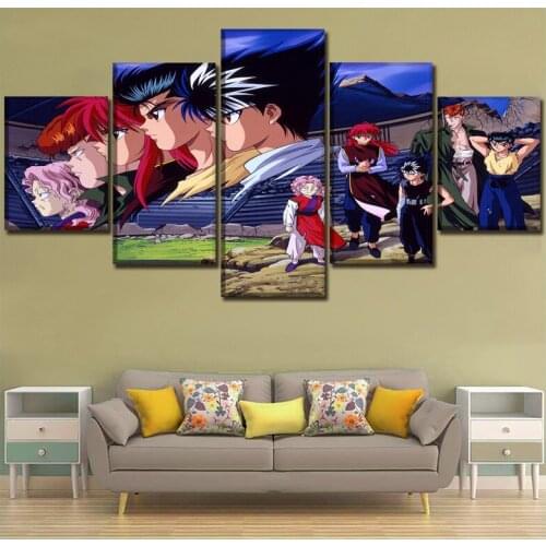 5D Diy Diamond Painting Full Square Daimond Embroidery japan Anime Rhinestones Paint Mosaic drill icons home decor 5 pcs set