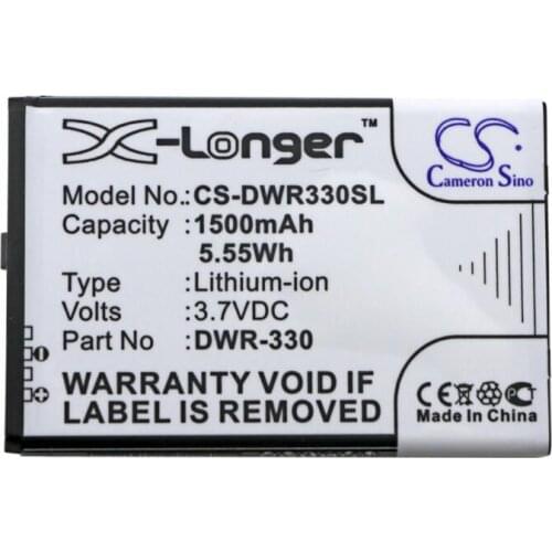 Cameron Sino 1500mAh battery for D-LINK DWR-330 Hotspot Battery