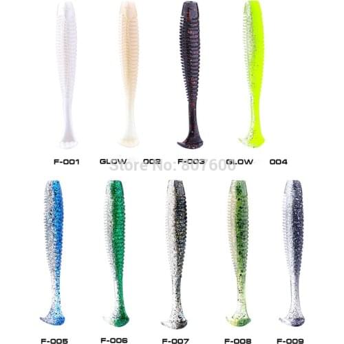BassLegend - Salted New Fishing Soft Bait For Bass Pike T Shape Shad Worm 100mm/9.3g 4 Pcs