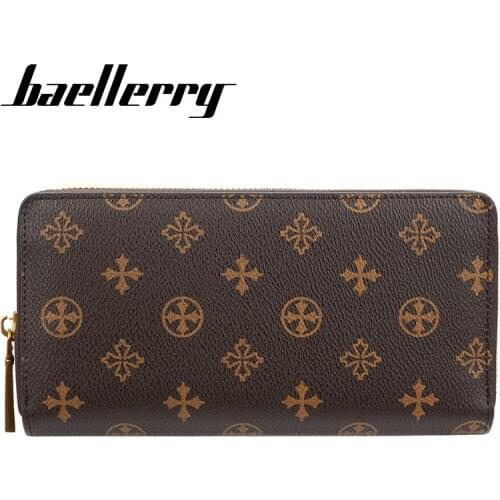 Brand Design Women Long Wallets Top Quality PU Monogram Female Purse 12 CardHolders Fashion Female Handbag Wallet For Girls