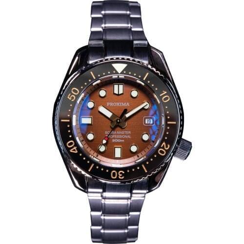 Proxima MM300 SBDX001 Stainless Steel Diver Dive Watch Sellita SW200 Movement Ceramic Bezel Insert C3 Luminous Marine Master
