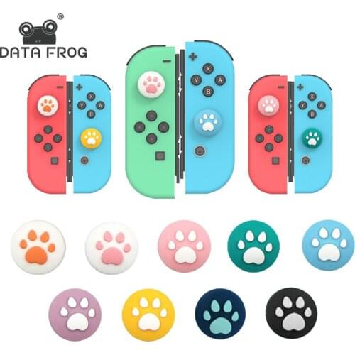DataFrog 4pcs Thumb Stick Grip Cap For Nintendo Switch/Nintendo Switch Lite Joy-Con Analog Thumbstick Grip Cover For Switch Lite