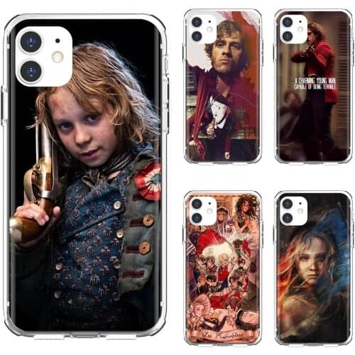 For Apple iPhone 10 11 12 Pro Mini 4S 5S SE 5C 6 6S 7 8 X XR XS Plus Max 2020 Soft Covers Les-Miserables-Mixed-illustration