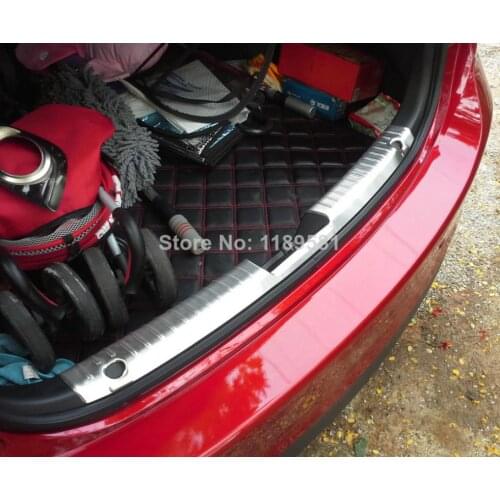 For Mazda 6 M6 Atenza 2014 2015 2016 Stainless Steel Interior Inner Rear Bumper Sill Protector