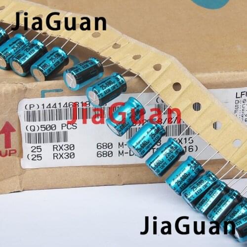 20PCS NEW RUBYCON RX30 25V680UF 10X16MM Electrolytic Capacitor rx30 680uF/25V 130 degrees 680UF 25V