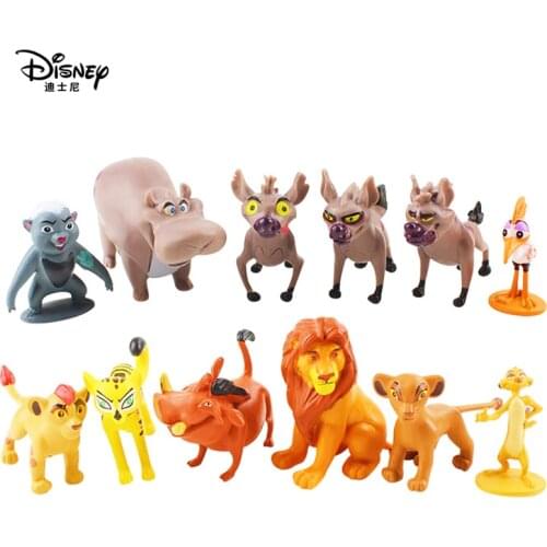 12 Pcs/Set Movie The Lion Guard The Lion Nala Timon Pumbaa Sarabi Sarafina Scar Mufasa Anime Action Figures Dolls Model Toy Gift