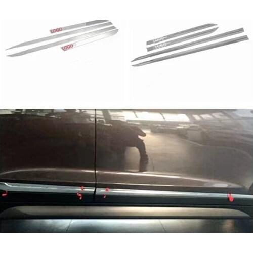 CHROME SIDE DOOR LINING DECORATION BODY MOULDING TRIM BEZEL STYLING COVER PROTECTOR GARNISH FIT FOR 2015 HYUNDAI TUCSON