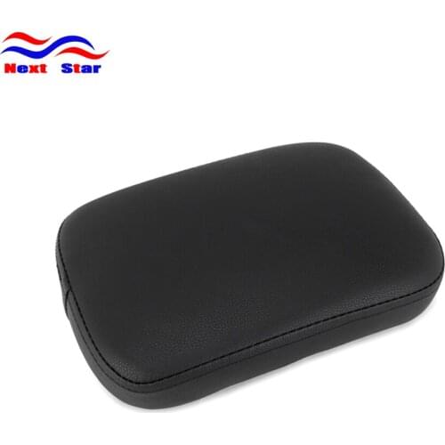 Motorcycle Seat Leather Passenger Rear Seat Pillon Cover For Harley Cruiser Chopper Custom XL883 XL1200 X48 X72 6 Suction Cup