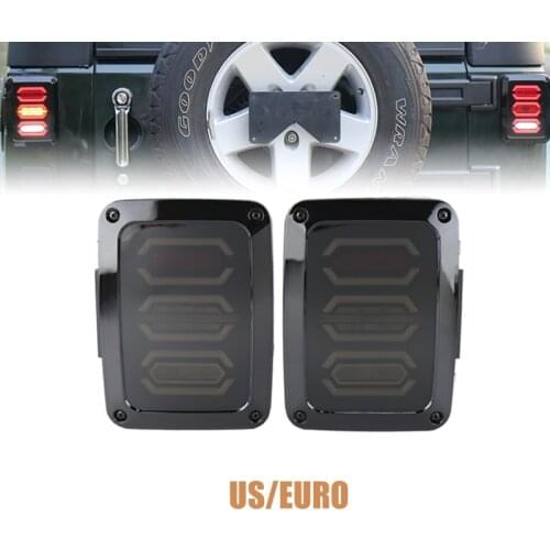 Hot Selling Led Tail Lamp With Running Turn Brake Reverse US Europe Version 12V Lamp For Jeep Wrangler Jk