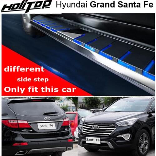 Fashional running board side step bar for Hyundai Grand Santa Fe 2013-2018 year, supplied by ISO9001 excellent factory