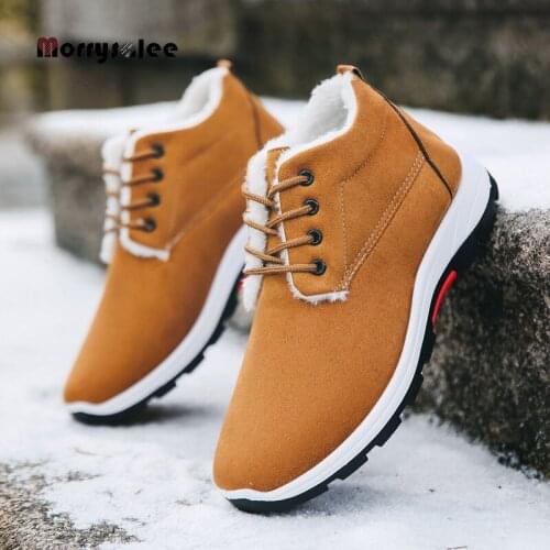 2020 New Winter Snow Boots Comfortable Warm Boots Ankle Boots Wear-Resistant Cotton Shoes Men Snow Boots velvet Ankle Boots