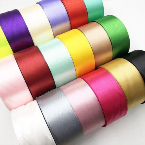 5 meters 1 1/ 2" 40mm Colors Solid Color Satin Ribbons