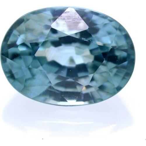 2,32 ct Natural Blue Zircon Oval Cut