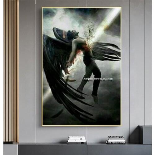 Poster And Prints The Fallen Angel Lucifer TV Series Show Season Oil Painting Canvas Wall Art Pictures Decoration