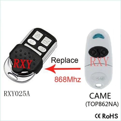 Duplicator CAME TOP862NA 868.35mhz fixed code remote control garage door CAME TOP862NA 868.3mhz remote control