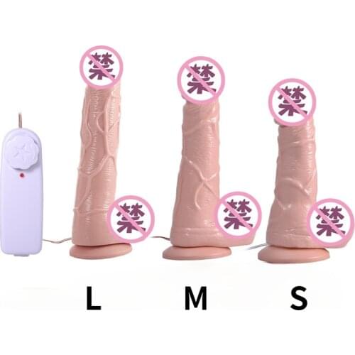 Vibrating Dildo Realistic Portable Sex Toys For Women Vagina Stimulator Fake Penis Fidget Masturbator Shop Erotic Products