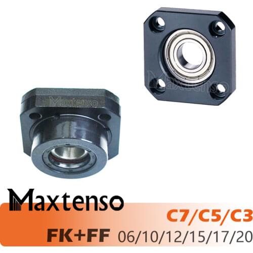 MAXTENSO Support Unit Set FKFF Professional fixed side FK10FF10 FK12FF12 FK15FF15 C7 for ball screw TBI sfu 1204 Premium CNC