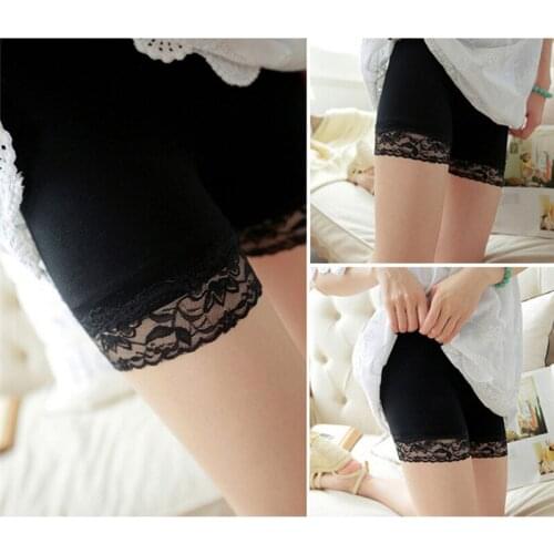 Comfortable Safety Short Pants Small Size Summer Seamless Shorts Under Skirt Lace Underwears Modal Boxers Safety Shorts Women