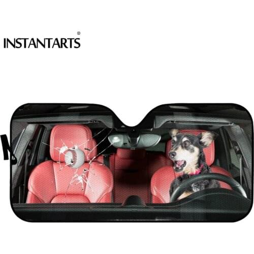INSTANTARTS Australian Kelpie Funny Pattern Summer Auto Sunshade Universal Sun Shade for Car Accesories Sun Shade Covers