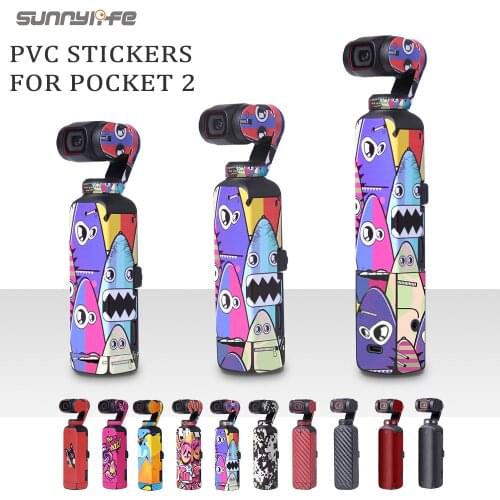 Sunnylife Osmo Pocket 2 PVC Stickers Protective Skin Film Scratch-proof Decals Accessories for Pocket 2 Handheld Gimbal Camera
