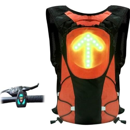 Remote Control Lightweight LED Signal Light Backpack Reflective Turn Signal Bag Dropship