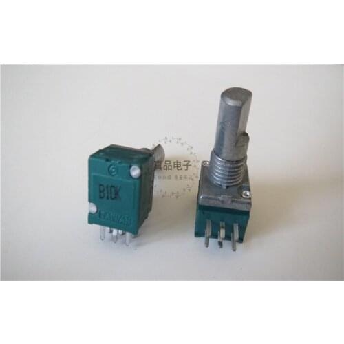 [VK] B103 A203 imported from Taiwan 9011 sealed double B10K A20K volume potentiometer handle 15MM half handle switch