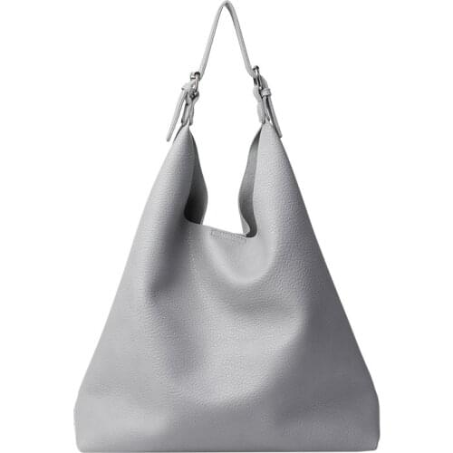 Korean Version Simple Litchi Pattern Handbag Ins Leisure PU Mother Net Fashion Large Capacity Shoulder Bag Purses And Handbags