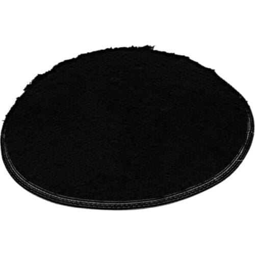 100cm Fluffy Rug Anti-Skid Shaggy Area Rug Bedroom Carpet Floor Mat Black