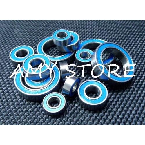 [18 PCS] (For Mugen Seiki PRIME 12) Metal Rubber Sealed Ball Bearing (Blue)