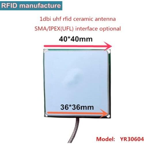 1dbi ceramic antenna 10cm-1m working for PR9200 chip mini USB UHF RFID reader RS232/Wiegand 26/34 read range embedded system
