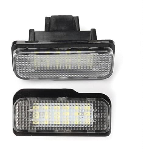 2PCS White LED License Plate Lights Lamp Car led For Tesla Model S 2012-2016