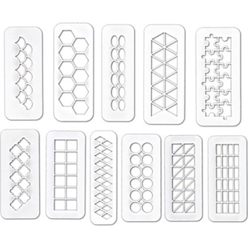 3Pcs Bread Gummy Printing Mold Lattice Hollow Embossing Tools Kitchen Baking Party Birthday Cake Border Cream Making Decoration