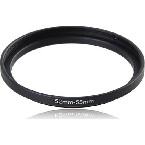 52-55mm Metal Camera Lens Filter Adapter Ring Thread Male 52mm to Female 55mm Step Up Mount UV CPL ND Filter