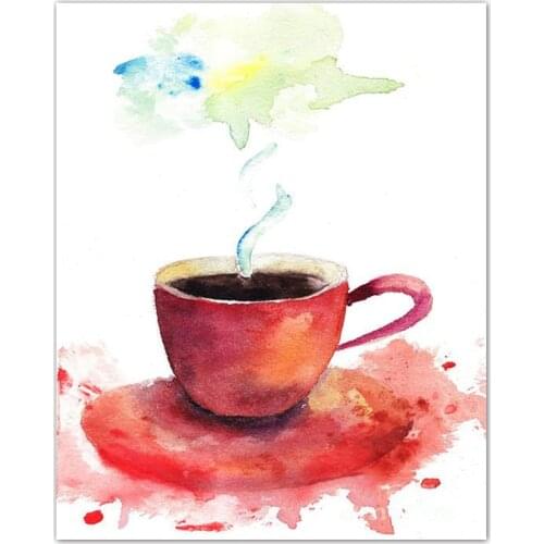 5D DIY Diamond embroidery Cross stitch Coffee cup Full Round Diamond mosaic Full Square Diamond painting Gift Wall Art Home Deco