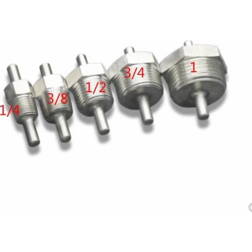 -60-260 degrees DS18B20 PT100 NTC10K PT1000 Temperature Sensor 1/4"(DN8) 3/8"(DN10) 1/2(DN15) 3/4" (DN20) 1"(DN25) SUS304 ID6mm