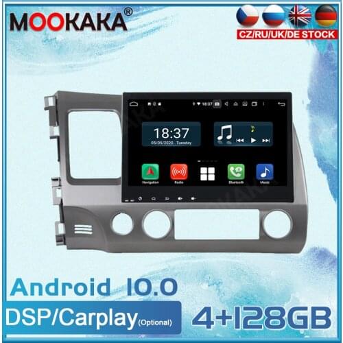 Android 10 For HONDA CIVIC 2006-2011 Car Multimedia Player GPS Navigation Head Unit Auto Radio Stereo Tape Recorder Carplay