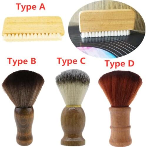 Anti-static Wooden Handle Soft Squirrel Hair Record Cleaning Brush Stylus Dust Remover for LP Vinyl Record Turntable Player Acce