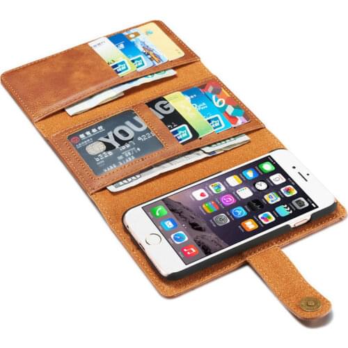 Tri-fold Retro Leather Wallet Case Phone Bag Cover for IPhone XS Max XR 7 8 Plus 11 11Pro 11 Pro Max Magnetic Back Case
