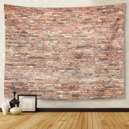 Black White Old Red Brick Wall Brickwork Classic Tapestry Wall Hanging for Living Room Bedroom Dorm 60x80 Inches