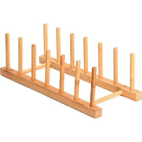 Wooden Bamboo Vinyl Record Storage Holder Display Stand Dish Plate Bowl Cup Book Pot Lid Cutting Board Drying Rack